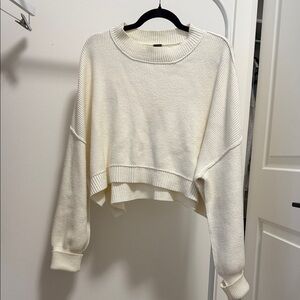 Free people easy street crop sweater